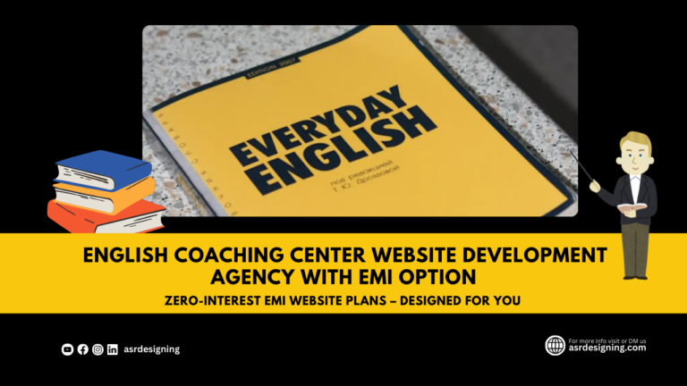 English Coaching Center Website Development Agency with EMI Option