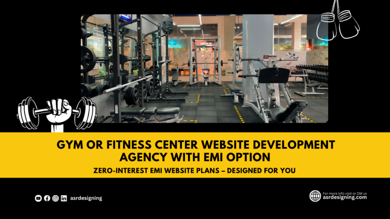 Gym or Fitness Center Website Development Agency with EMI Options