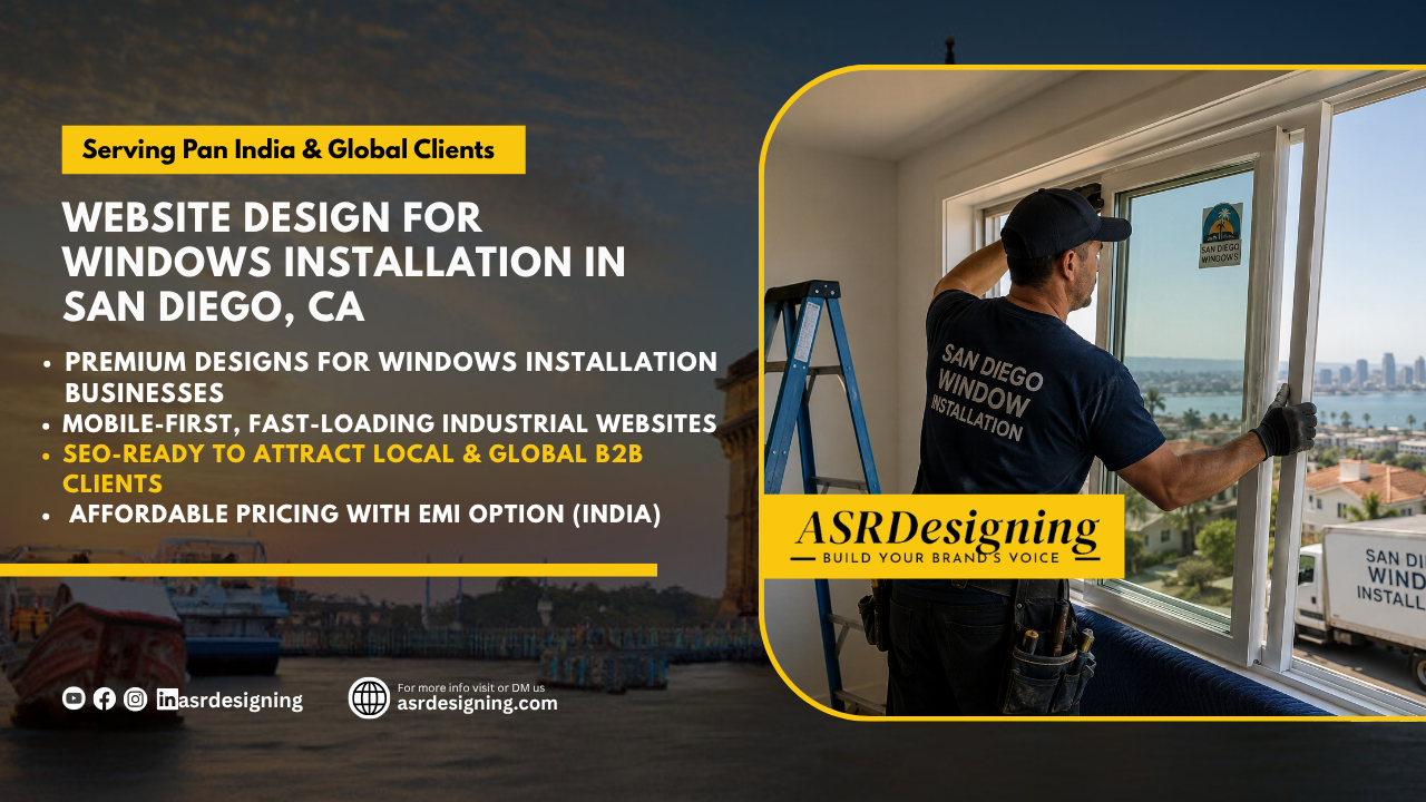 Website Design for Windows Installation in San Diego, CA