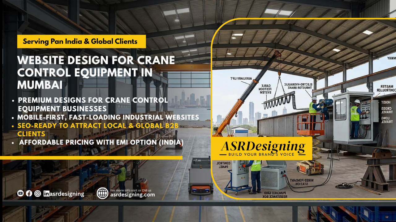 Website Design for Crane Control Equipments in Mumbai