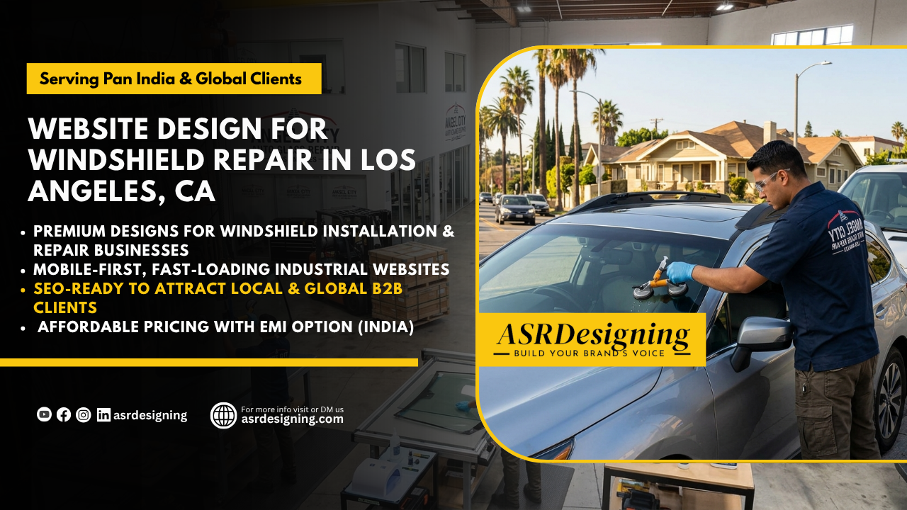 Website Design for Windshield Repair in Los Angeles, CA
