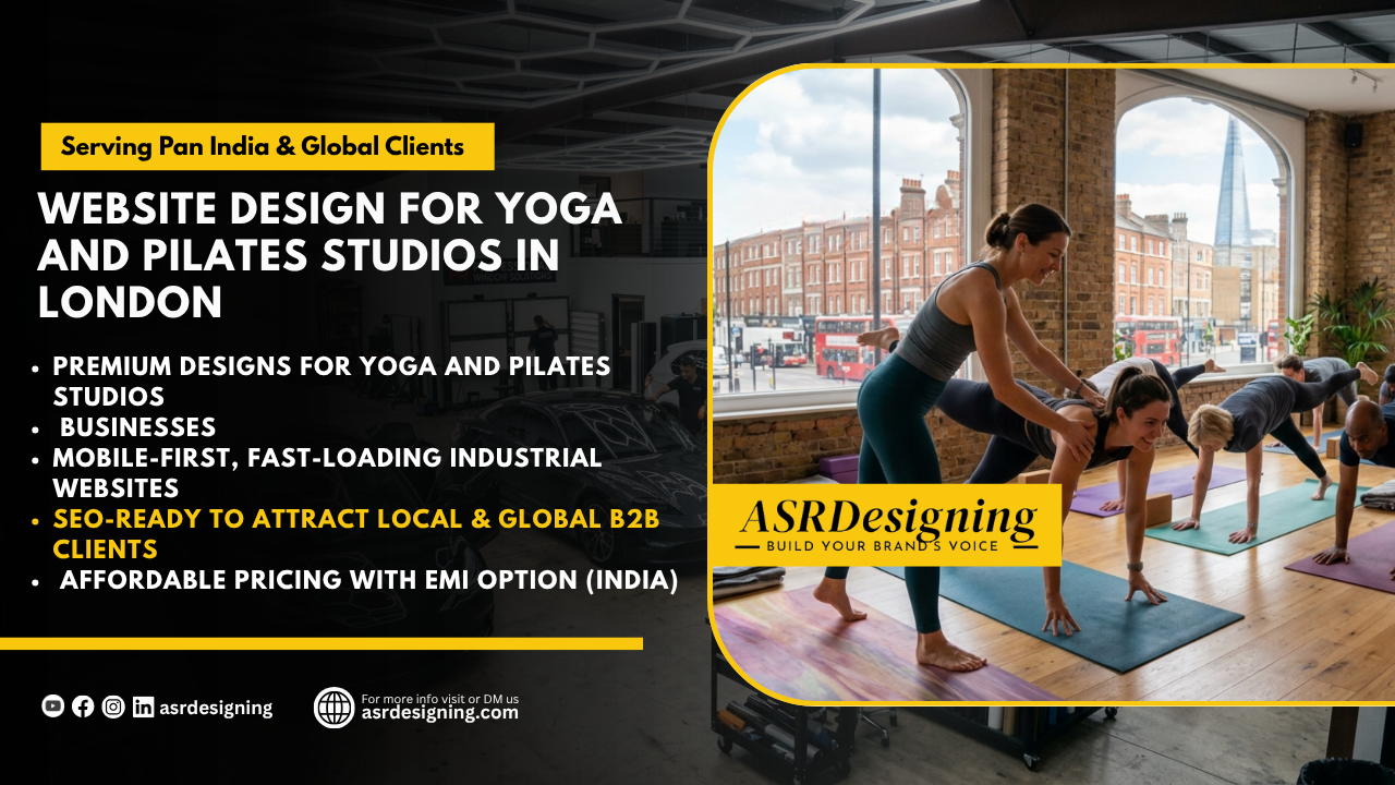Website Design for Yoga and Pilates Studios in London