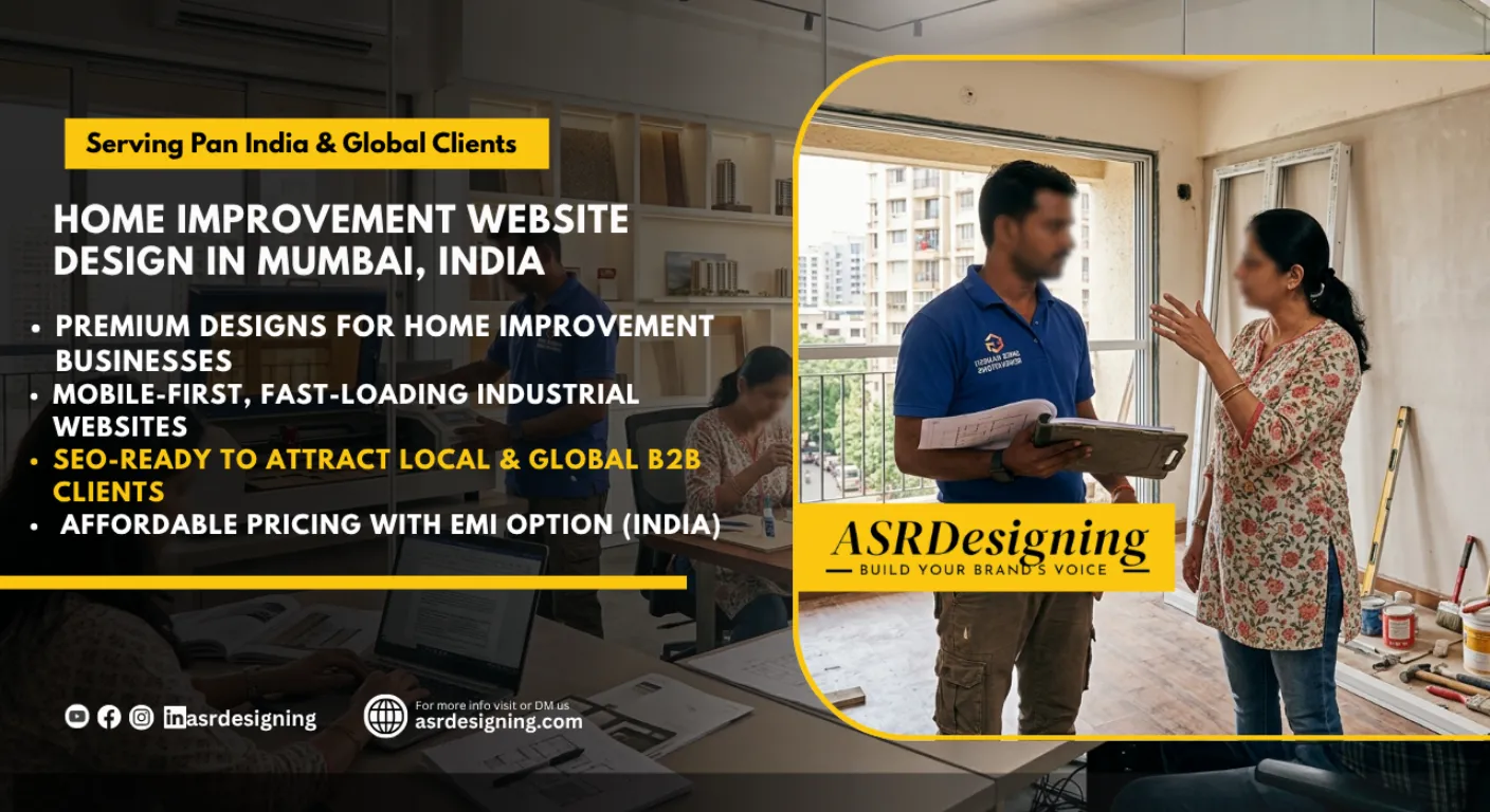 Home Improvement Website Design in Mumbai, India