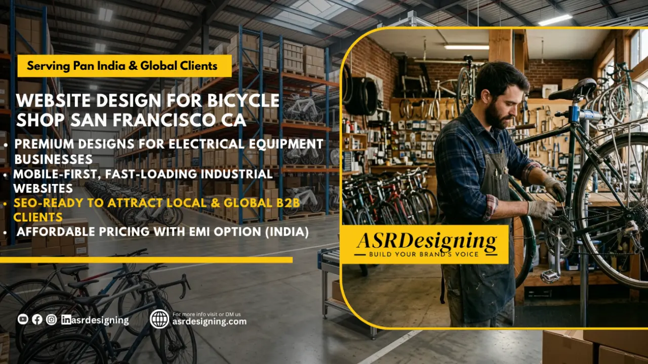 Website Design for Bicycle Shop San Francisco CA