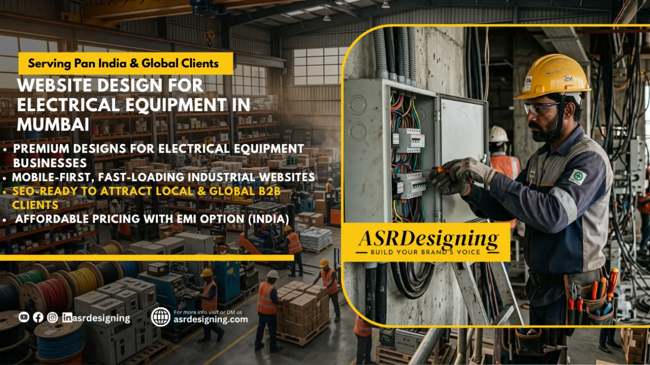 Website Design for Electrical Equipment in Mumbai