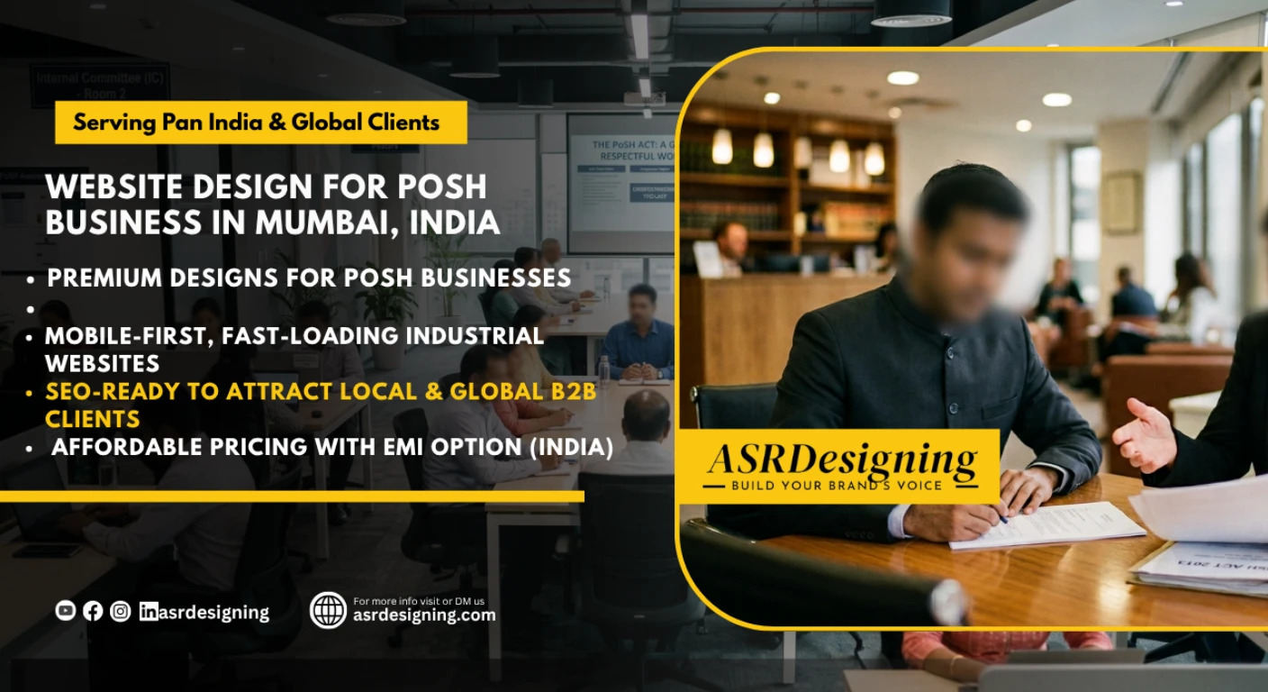 Website Design for POSH Business in Mumbai, India